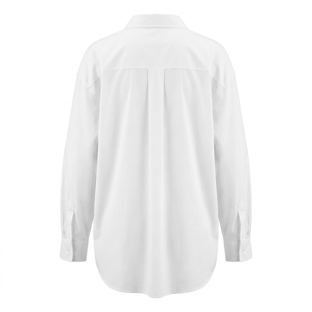 Women Oversized Button Front Shirt