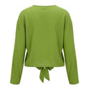 Women Tie Front Cover Up Blouse