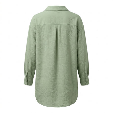 Casual Wear Women Oversized Button Front Shirt
