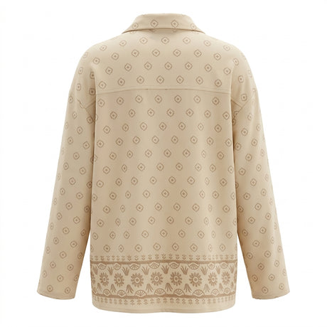 Casual Women Printed Button Front Blouse