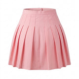 Girls Pleated Button Front Skirt