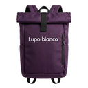 Roll Top Backpack With Side Zip Pocket