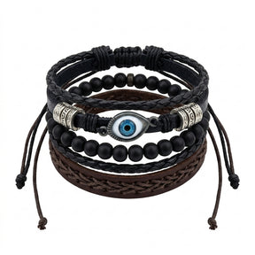 Fashion Jewelry Multi Layer Evil Eye Bracelet Set
