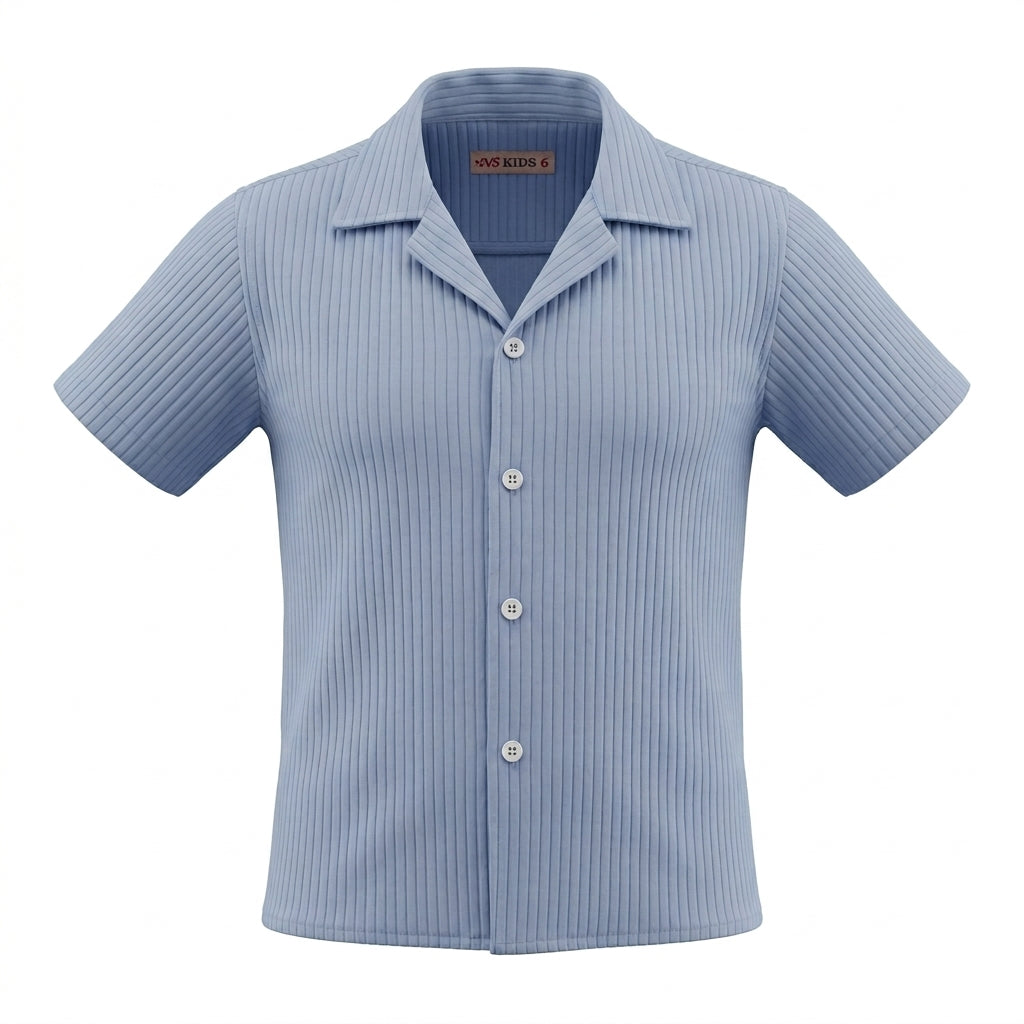 Kids Short Sleeve Button Front Shirt