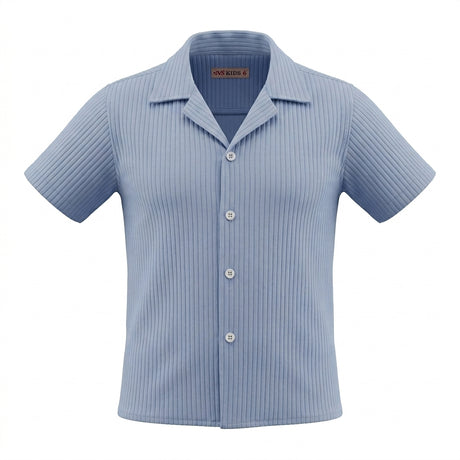 Kids Short Sleeve Button Front Shirt