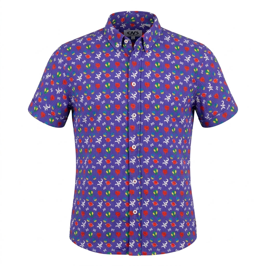 Kids Short Sleeve Button Front Shirt