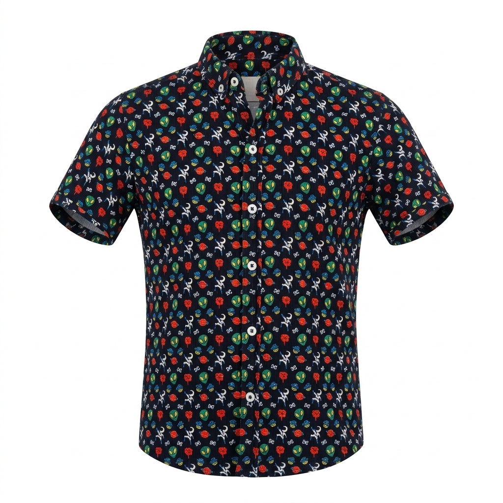Kids Short Sleeve Button Front Shirt