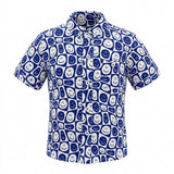 Kids Smiley Print Short Sleeve Shirt
