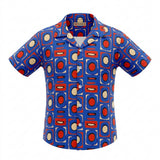 Kids Boys Short Sleeve Printed Shirt Fun Adventure Print
