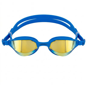Competition Mirrored Swim Goggles With Protective Case Free Size
