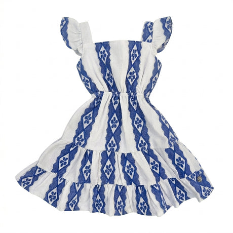 Kids Patterned Tiered Dress
