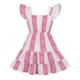 Kids Patterned Tiered Dress