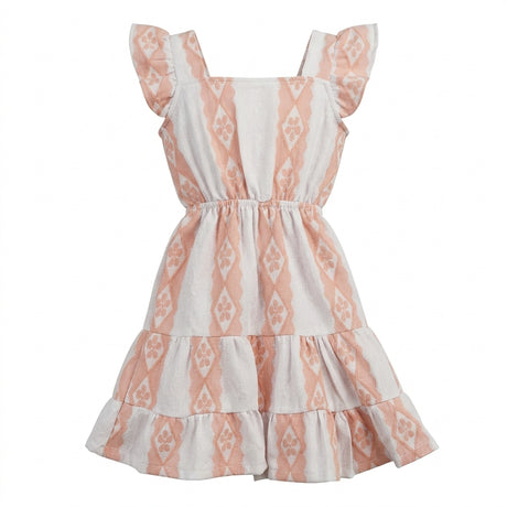 Kids Patterned Tiered Dress