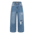 Kids Skate Print Wide Leg Jeans