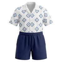 Kids Printed Short Sleeve Shirt With Shorts Set