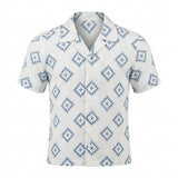 Kids Printed Short Sleeve Shirt With Shorts Set