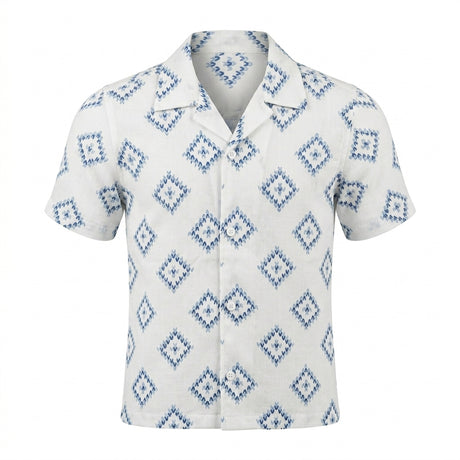 Kids Printed Short Sleeve Shirt With Shorts Set