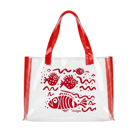 Trandparent PVC Beach Tote Bag