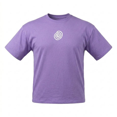 Casual Oversized T Shirt With Spiral Print