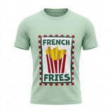 Casual Kids Short Sleeve T Shirt With French Fries Graphic