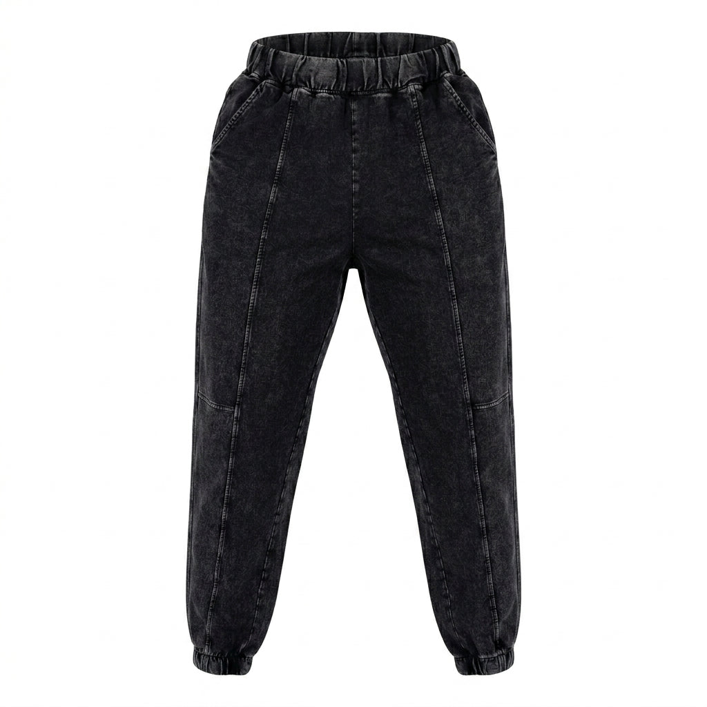 Women Elastic Waist Jogger Pants