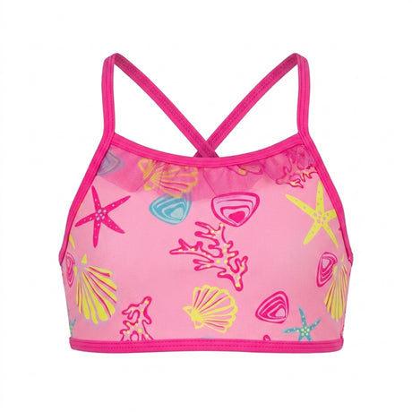 Girls Sea Print Two Piece Swimsuit