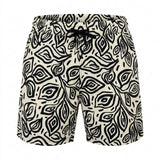 Abstract Print Swim Shorts