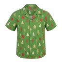 Kids Boys Geometric Print Short Sleeve Shirt