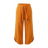 Kids Wide Leg Sweatpants With Drawstring Waist