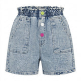 Kids Denim Shorts With Button