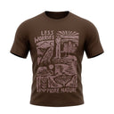 Men Less Worries More Nature Graphic T Shirt
