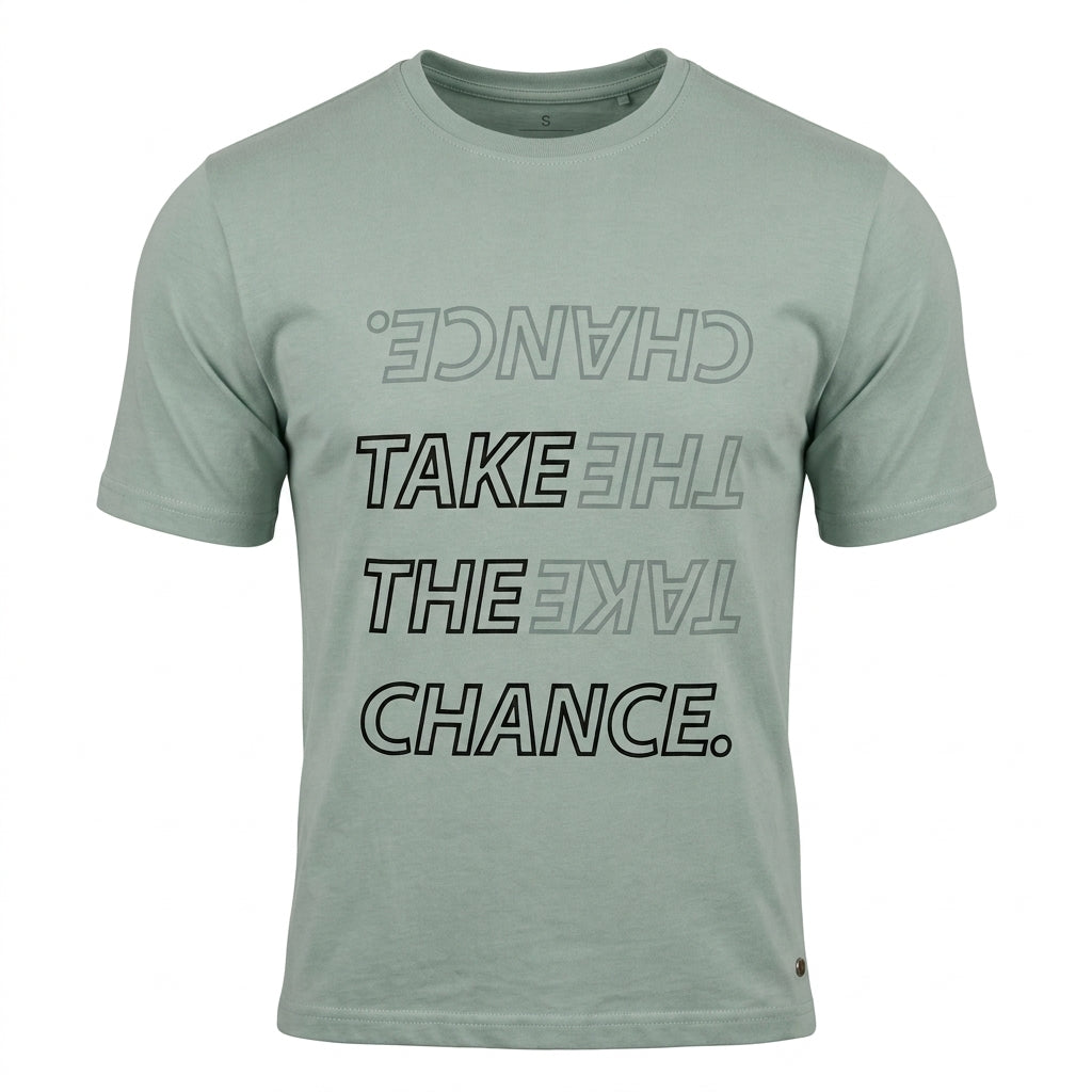 Kids Take The Chance Graphic Print T Shirt