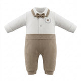 Two Girls Baby Gentleman Bow Tie Romper