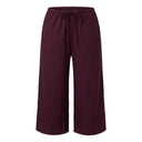 Women Drawstring Wide Leg Pants