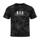 Men Tie Dye Graphic T Shirt Bad Edition