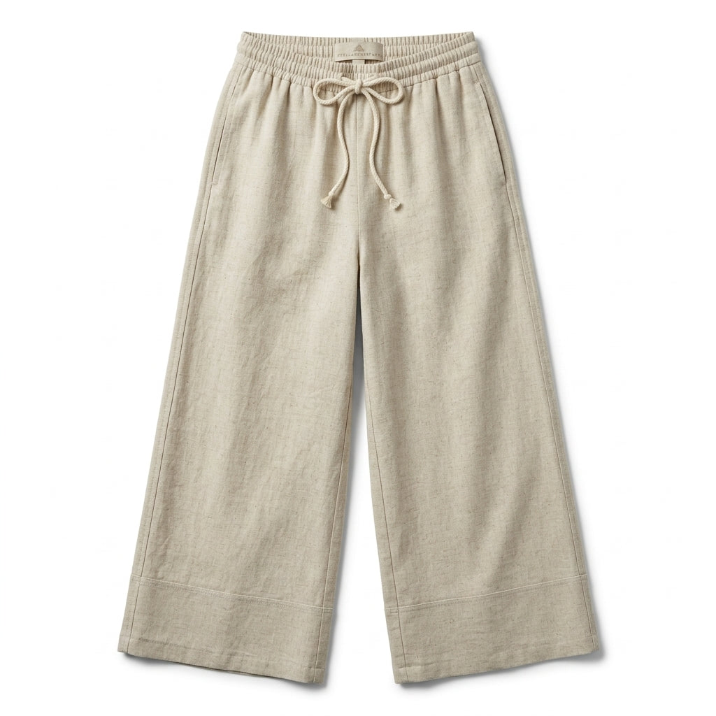 Women Drawstring Wide Leg Pants