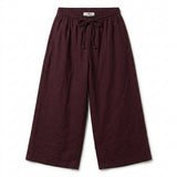 Women Drawstring Wide Leg Pants
