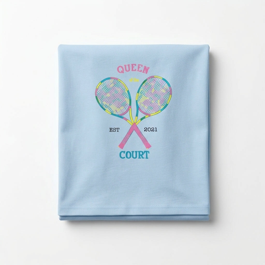Women Graphic T Shirt With Tennis Print