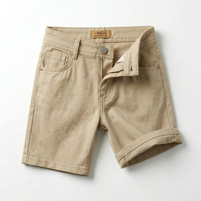 Kids Embroidered Rolled Hem Shorts