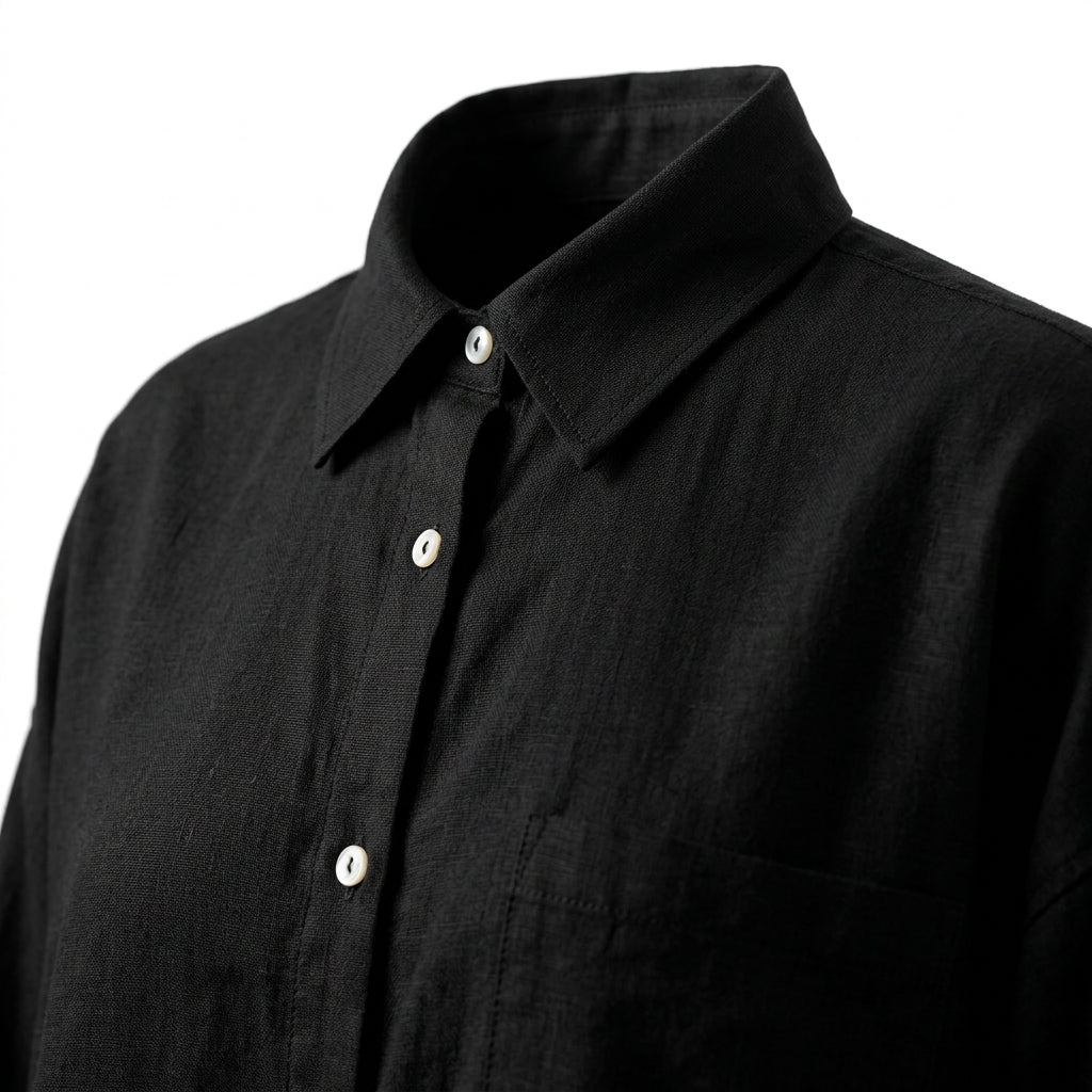 Girls Ruffle Hem Button Front Shirt