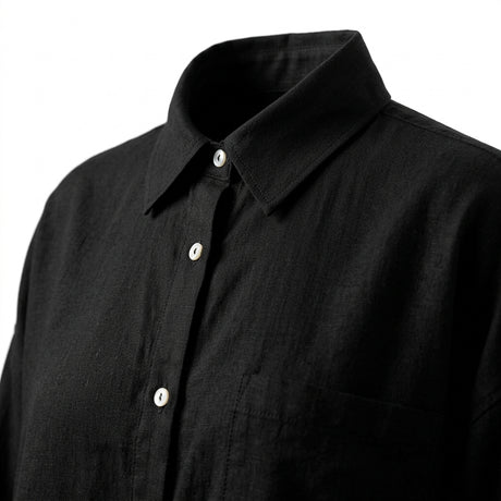 Girls Ruffle Hem Button Front Shirt