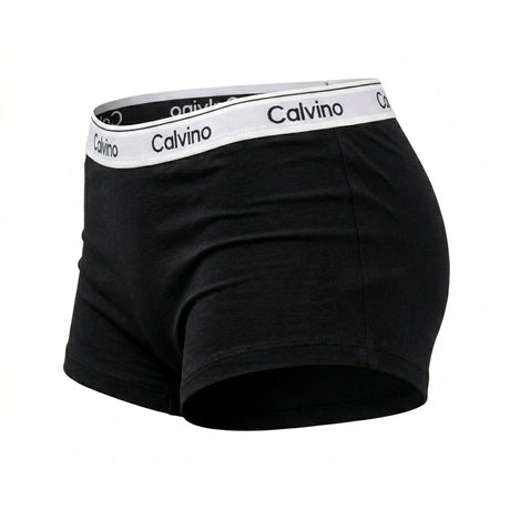 Women Boyshort Briefs With Logo Waistband
