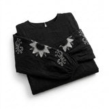 Women Embroidered Sleeve Blouse