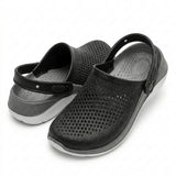 Girls Perforated Clog Sandals With Back Strap