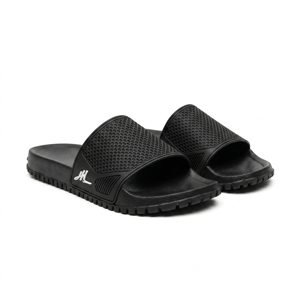 Men Textured Comfort Slide Sandals