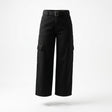 Belted Cargo Pants With A High Rise Waist