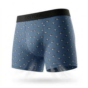 Men Eagle Print Boxer Briefs