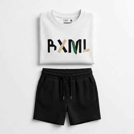 Kids Graphic T Shirt And Shorts Set