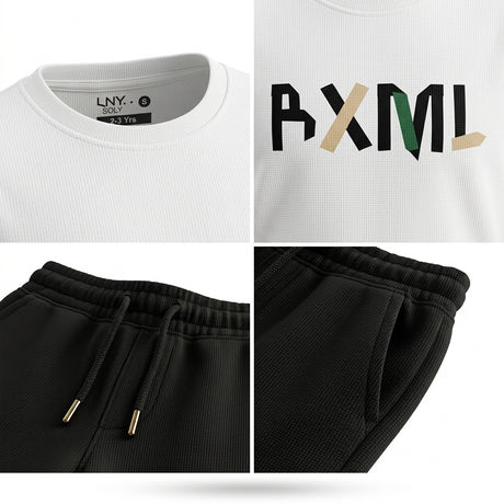 Kids Graphic T Shirt And Shorts Set