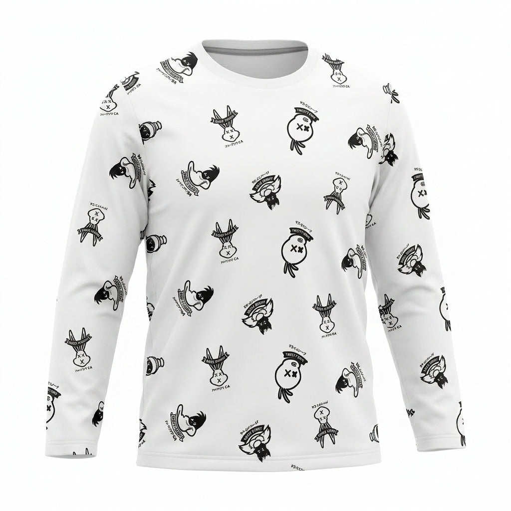 Kids All Over Character Print Long Sleeve T Shirt